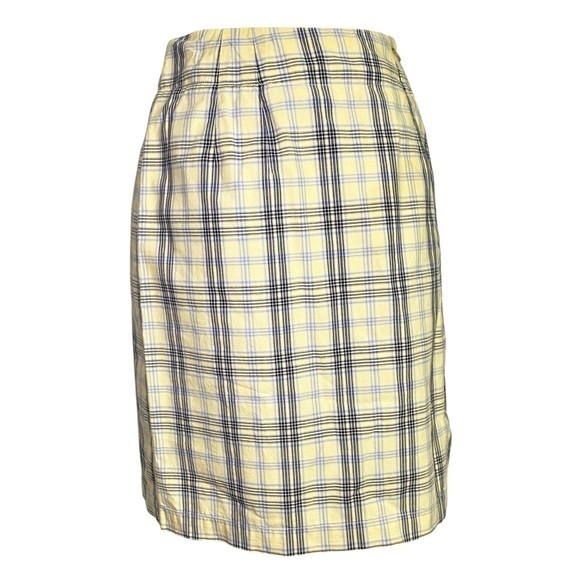 Charter Club Dresses & Skirts - Charter Club Yellow and Black Plaid Pencil Wrap Skirt